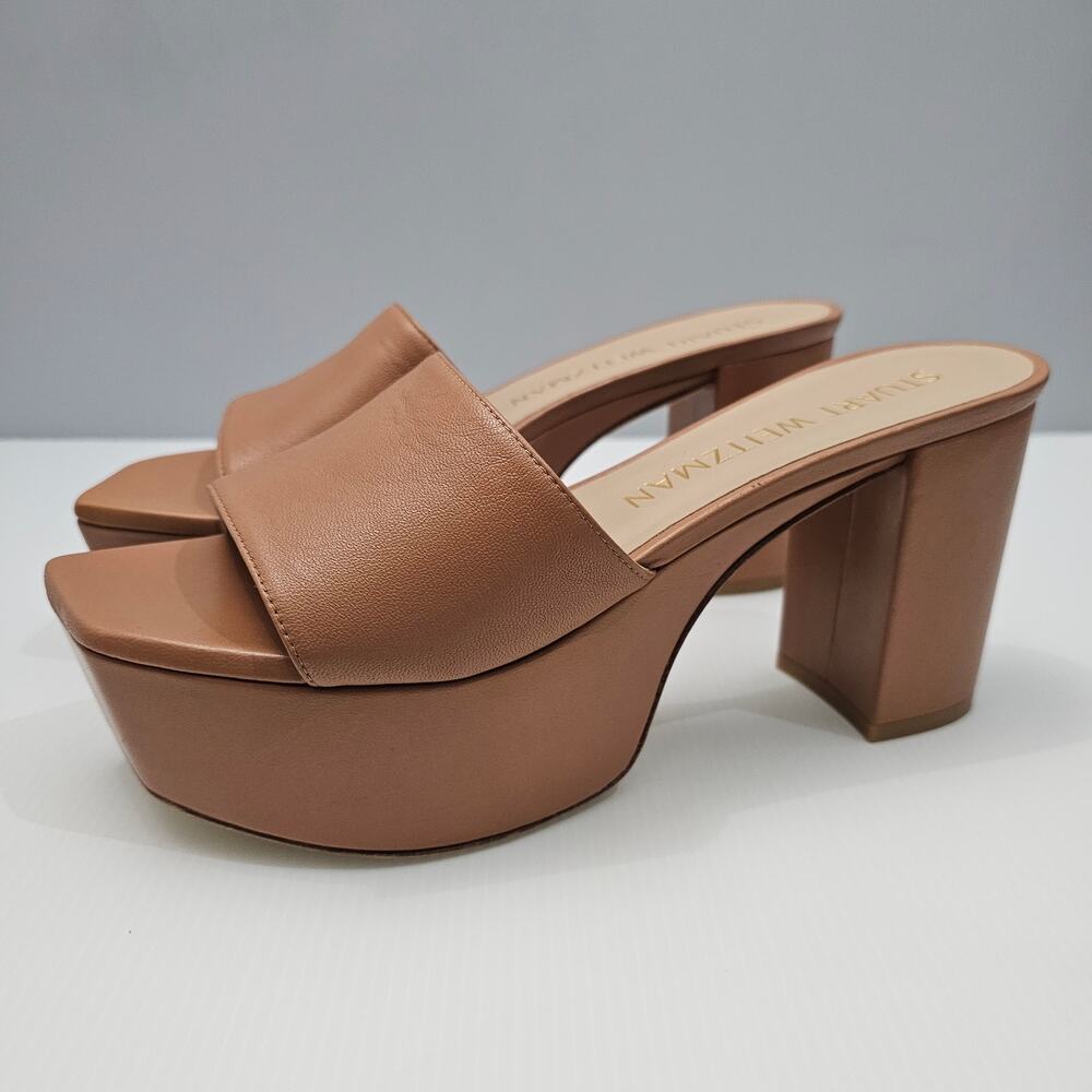 Stuart Weizman Squarehigh 95 Platform Sandal 10 T… - image 1